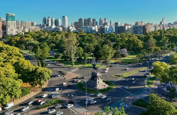 panoramica de palermos, buenos aires, argentina