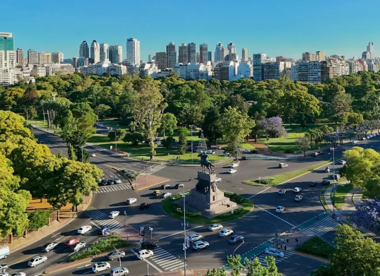 panoramica de palermos, buenos aires, argentina